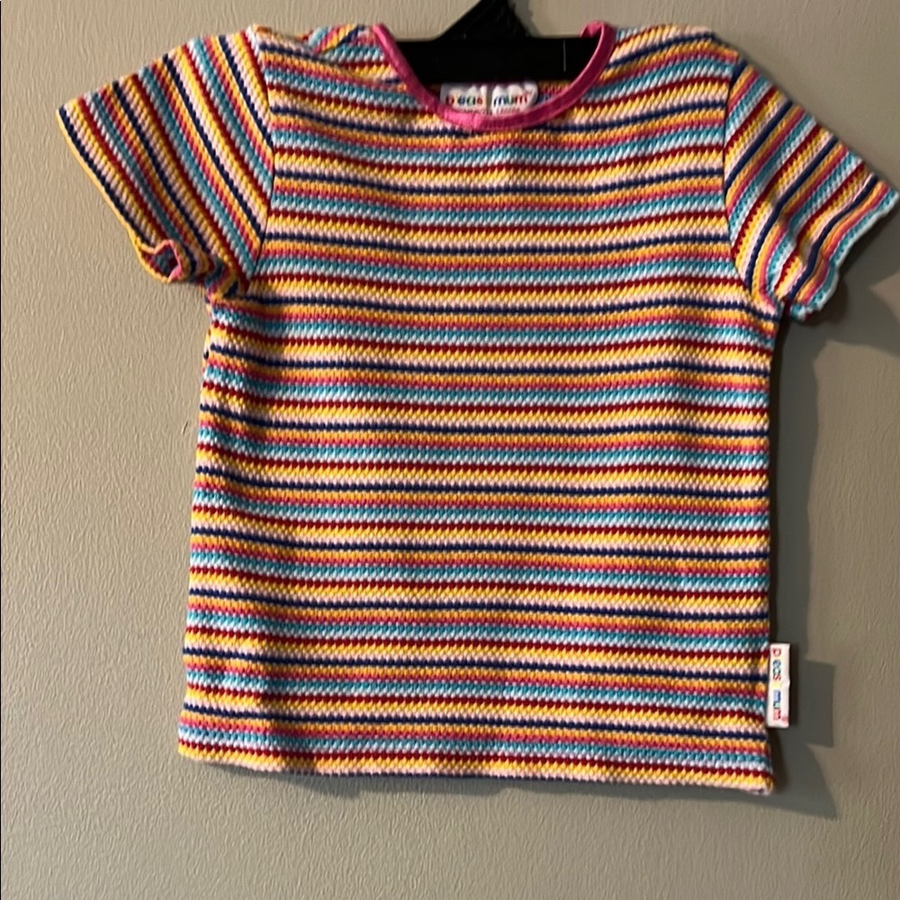 Vintage Colorful Striped Kids Shirt